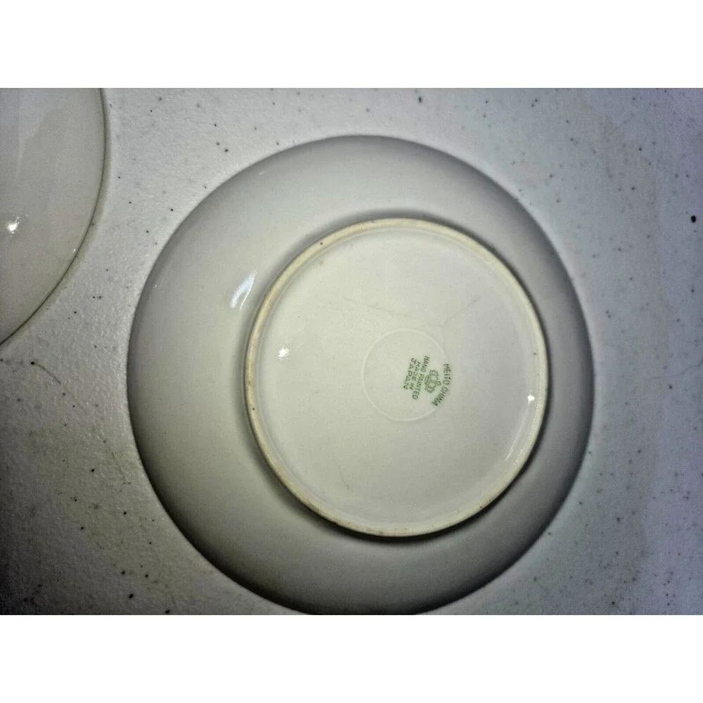 Vintage Meito China Porcelain Hand Painted Plates Lot of 3 made in Japan 6 Inch